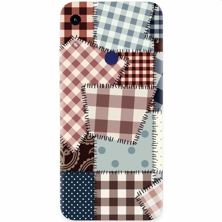 Силиконов кейс за Honor Play 8A, Patchwork Vector