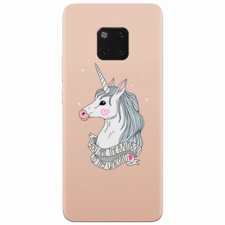 Силиконов кейс за Huawei Mate 20 Pro, Cute Rose Gold