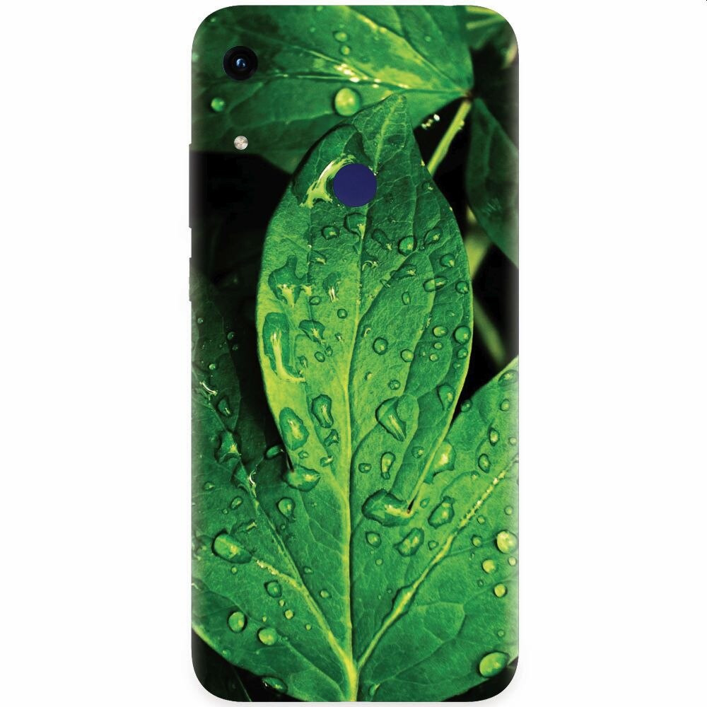Husa silicon pentru Honor Play 8A, Leaves And Dew