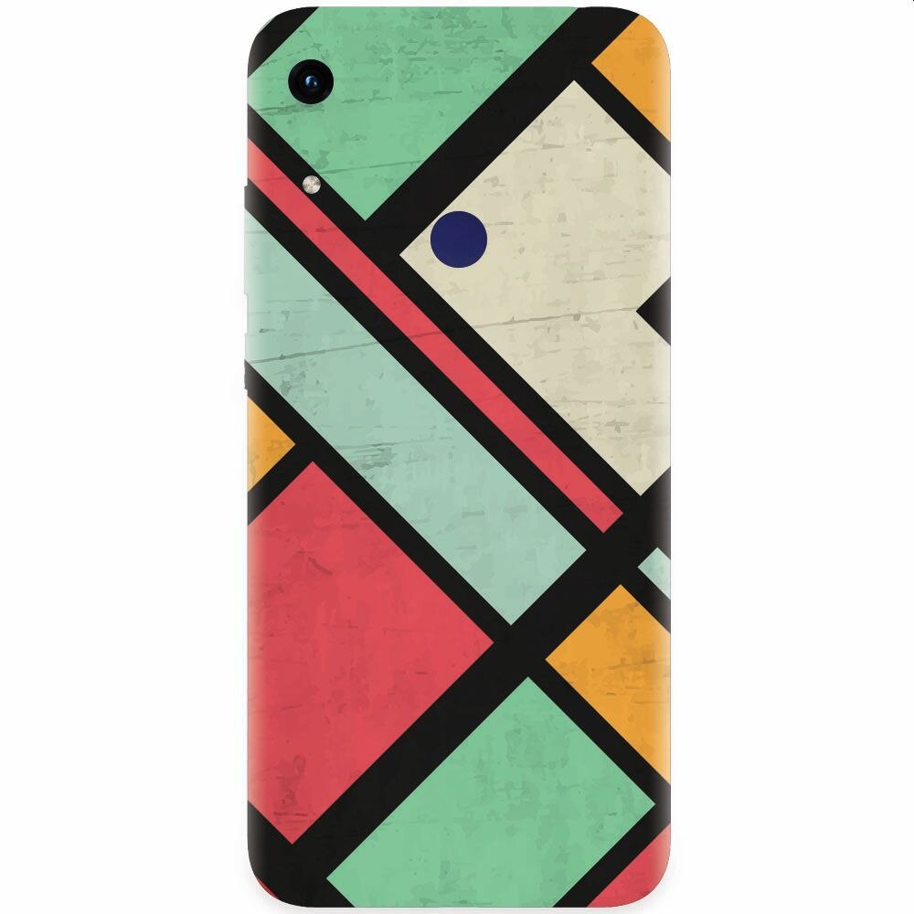 Husa silicon pentru Honor Play 8A, Retro Grunge