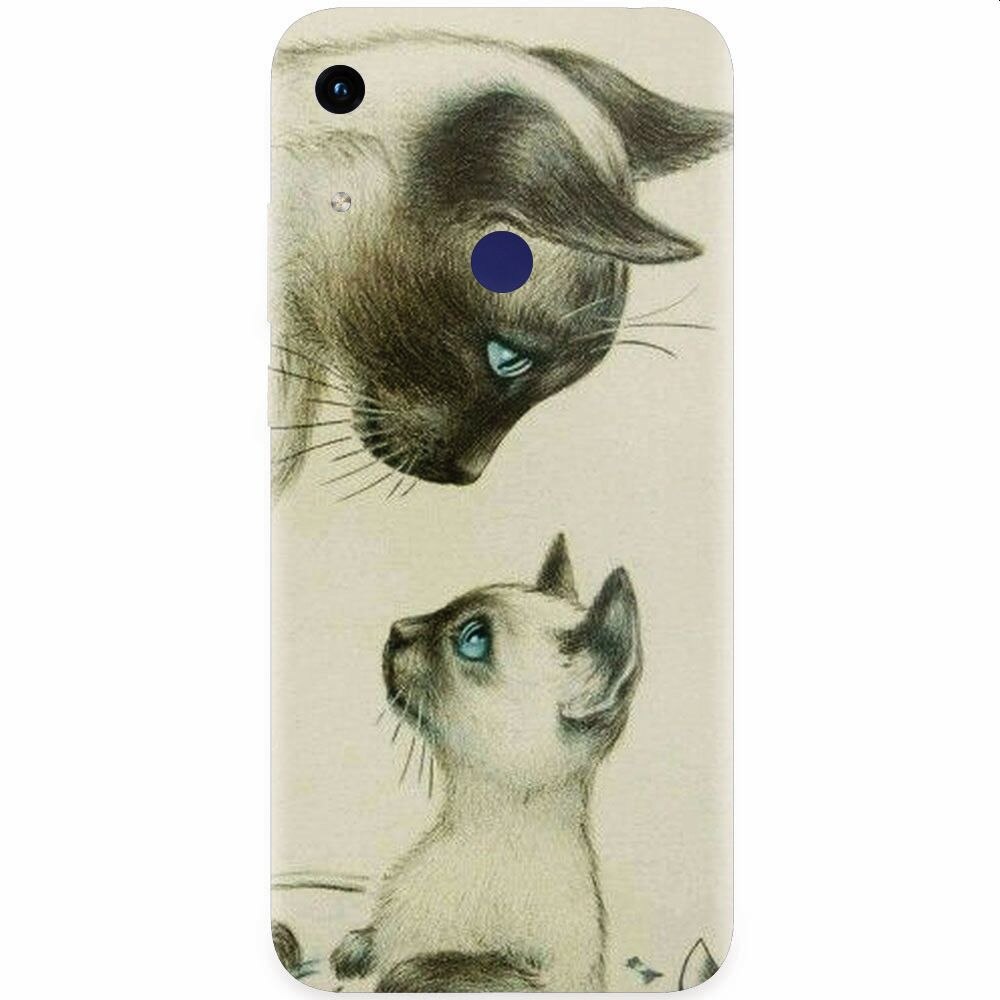 Husa silicon pentru Honor Play 8A, Little Cat