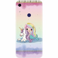 Husa silicon pentru Honor Play 8A, Mermaid Unicorn Play