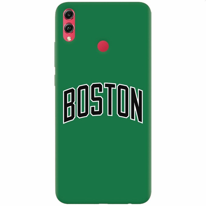 Husa din silicon compatibila cu Honor Note 10, NBA Boston Celtics