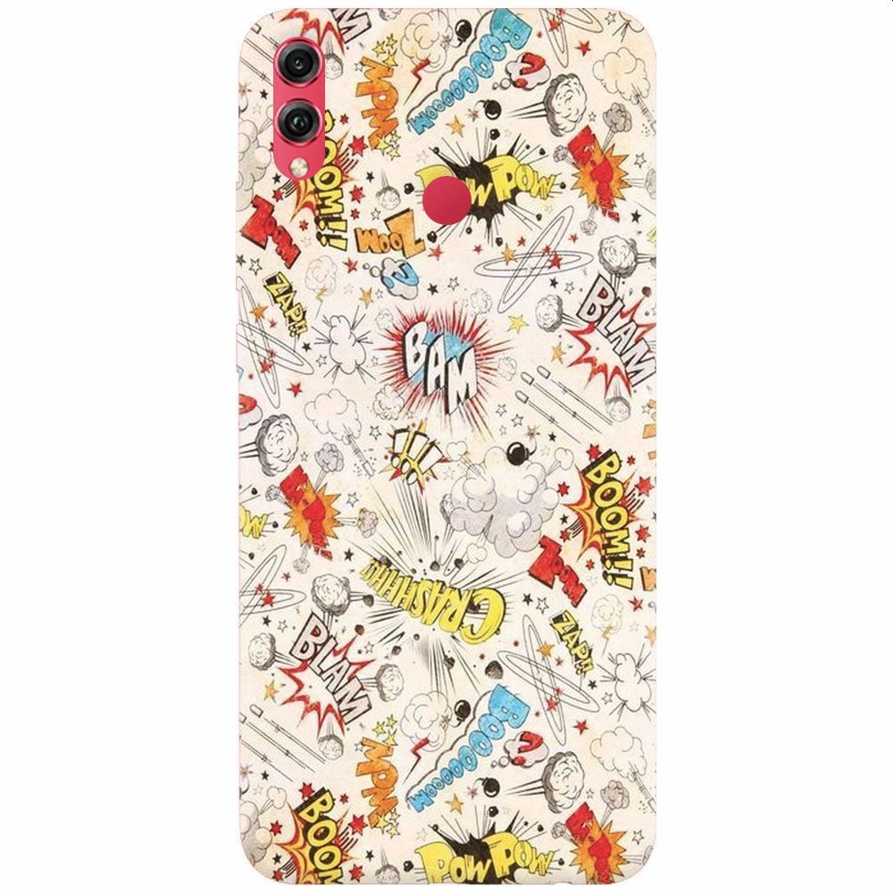 Husa silicon pentru Honor View 10 Lite, Vintage Comic