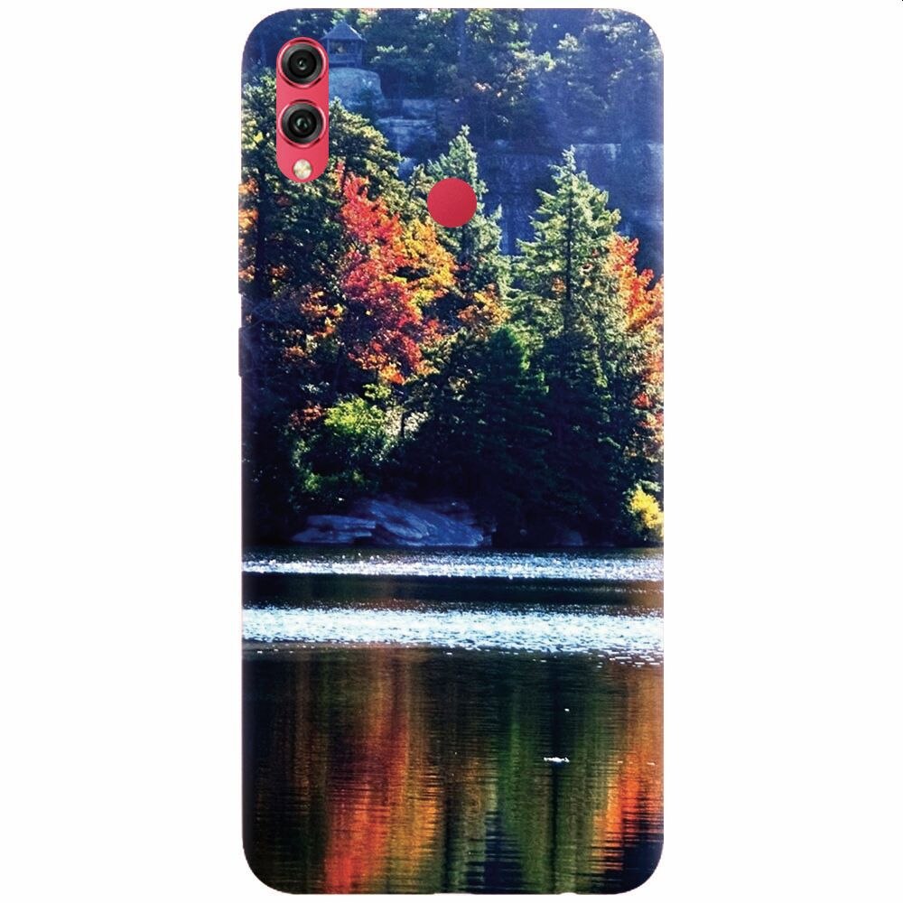 Husa silicon pentru Honor Note 10, Lake Minnewaska Autumn