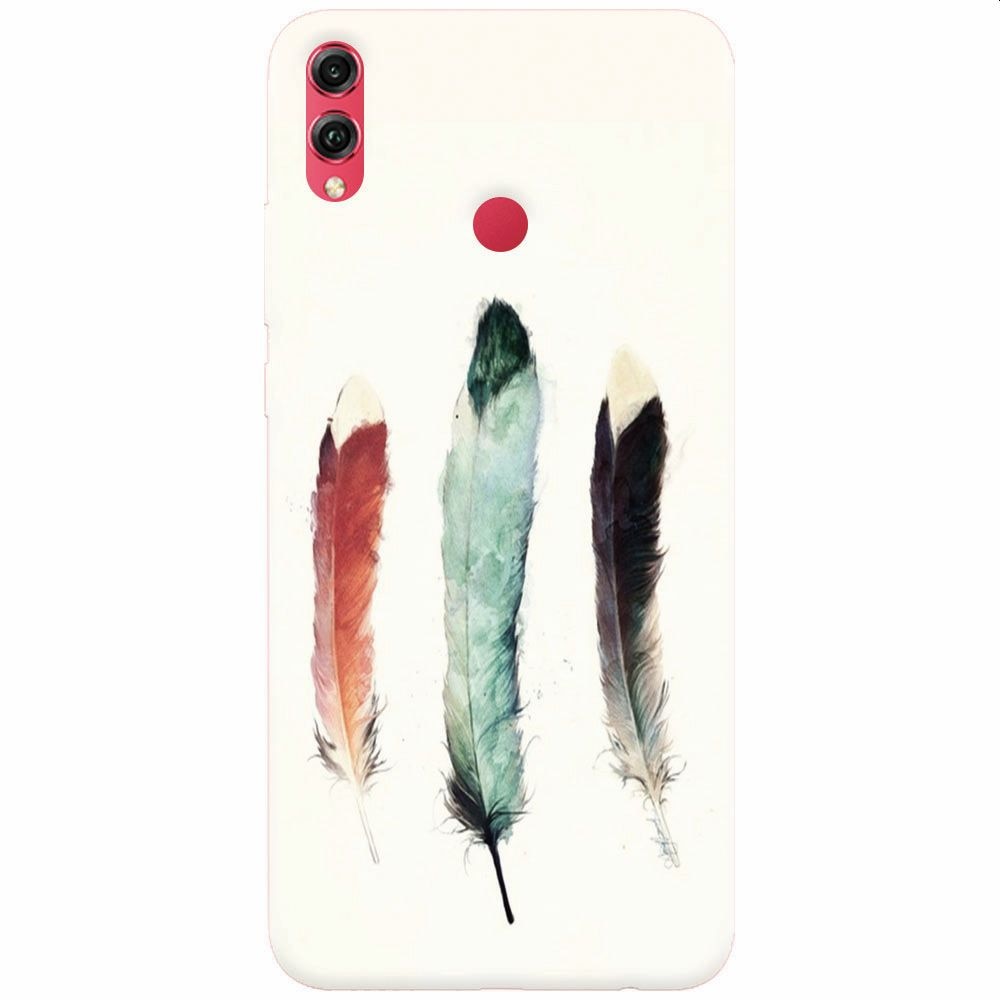 Husa silicon pentru Honor Note 10, Three Feathers