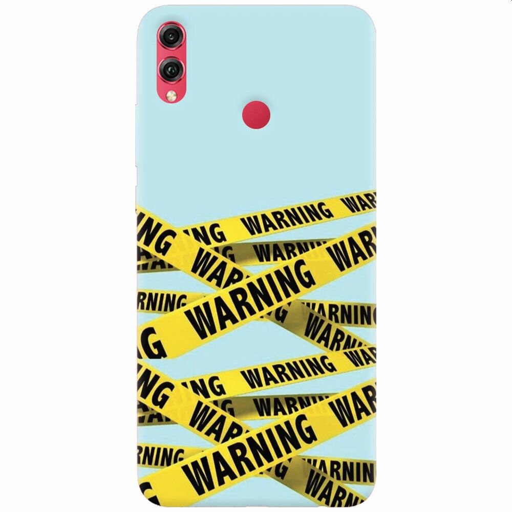 Husa silicon pentru Honor View 10 Lite, Warning
