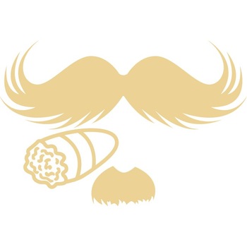 Mustaciosul - Sticker Decorativ - Bej - 112 x 75 cm Mustaciosul - Sticker Decorativ - Bej - 112 x 75 cm