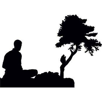 Gaseste-ti gandurile - Sticker Decorativ - Negru - 155 x 110 cm Gaseste-ti gandurile - Sticker Decorativ - Negru - 155 x 110 cm