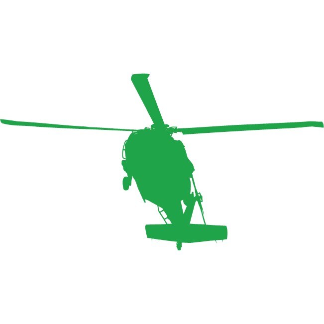 Elicopterul - Sticker Decorativ - Verde - 135 x 74 cm