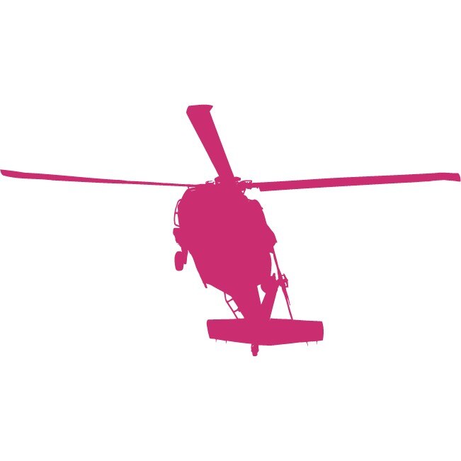 Elicopterul - Sticker Decorativ - Magenta - 135 x 74 cm