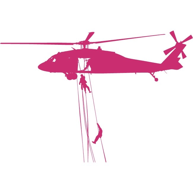 Elicopterul pentru supravietuire - Sticker Decorativ - Magenta - 90 x 62 cm