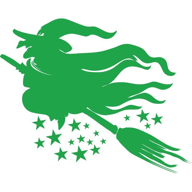 Vrajitoarea - Sticker Decorativ - Verde - 102 x 83 cm