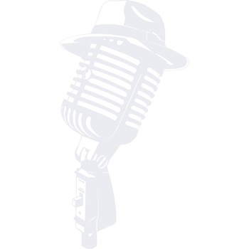 Microfon cu palarie - Sticker Decorativ - Alb polar - 54 x 105 cm Microfon cu palarie - Sticker Decorativ - Alb polar - 54 x 105 cm