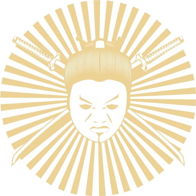 Cultura Japoneza - Sticker Decorativ - Bej - 83 x 83 cm