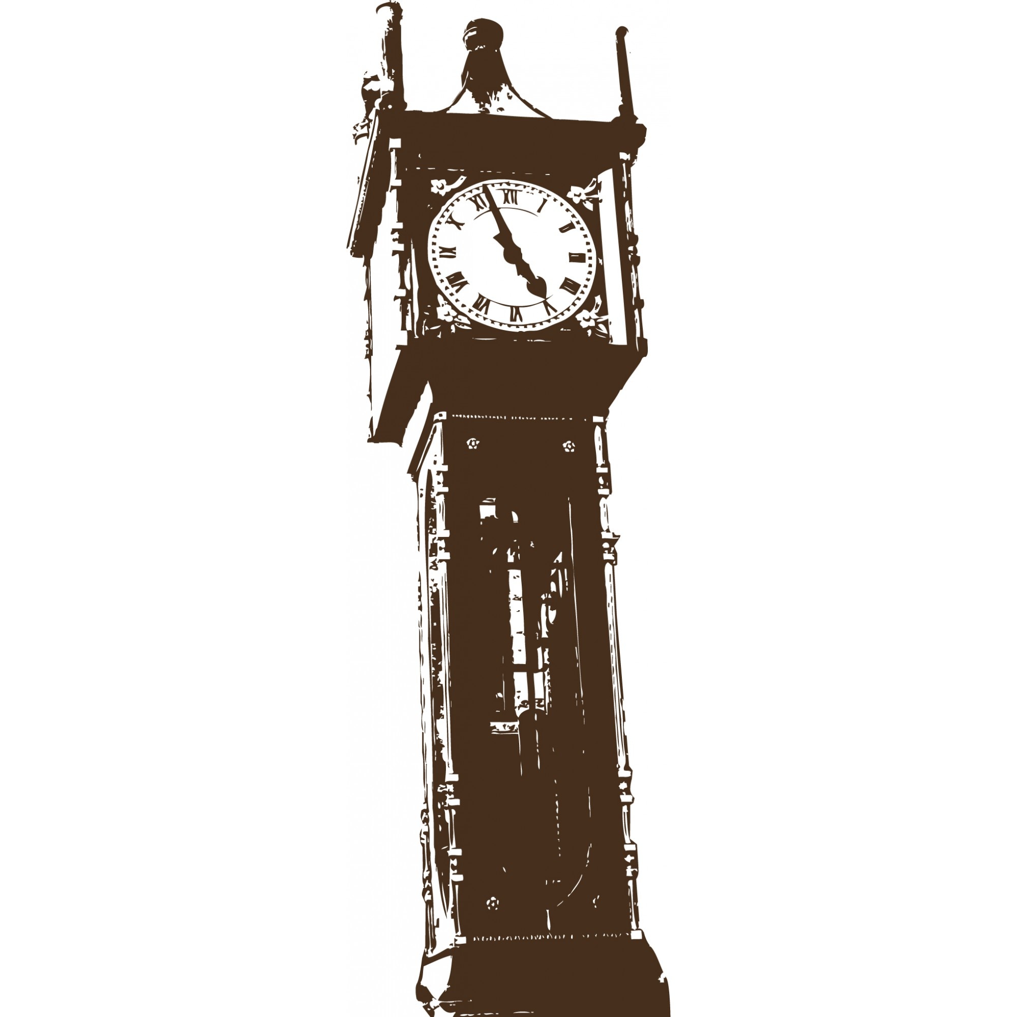 Big Ben Clock - Sticker Decorativ - Choco - 43 x 135 cm