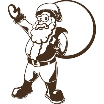 Mos Craciun - Sticker Decorativ - Choco - 110 x 130 cm Mos Craciun - Sticker Decorativ - Choco - 110 x 130 cm