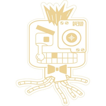 Robotul simpatic - Sticker Decorativ - Bej - 63 x 90 cm Robotul simpatic - Sticker Decorativ - Bej - 63 x 90 cm