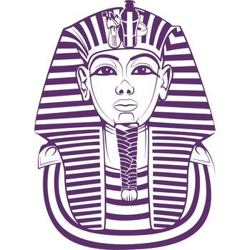 Tutankhamon - Sticker Decorativ - Indigo - 75 x 104 cm Tutankhamon - Sticker Decorativ - Indigo - 75 x 104 cm