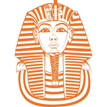 Tutankhamon - Sticker Decorativ - Portocaliu - 75 x 104 cm Tutankhamon - Sticker Decorativ - Portocaliu - 75 x 104 cm