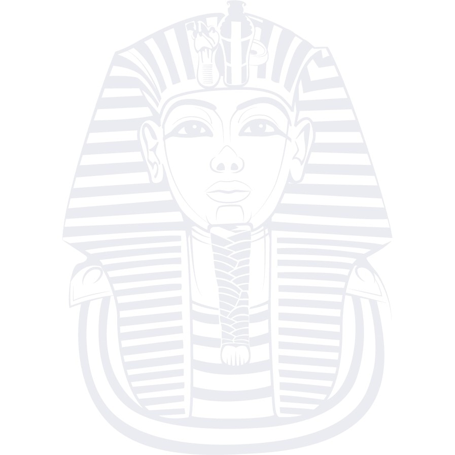 Tutankhamon - Sticker Decorativ - Alb polar - 100 x 138 cm