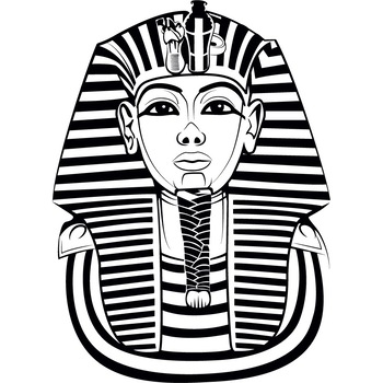 Tutankhamon - Sticker Decorativ - Negru - 75 x 104 cm Tutankhamon - Sticker Decorativ - Negru - 75 x 104 cm