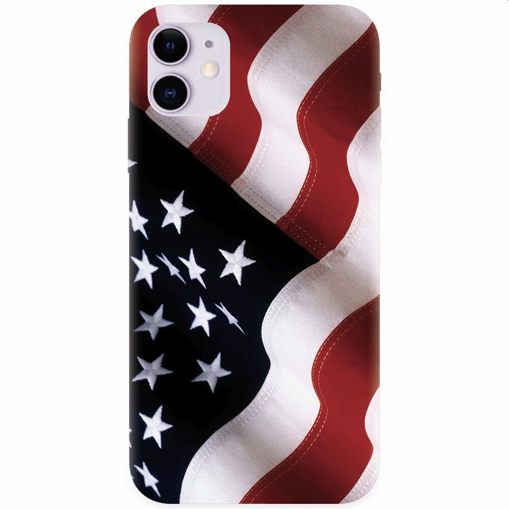 Husa silicon pentru Apple Iphone 11, American