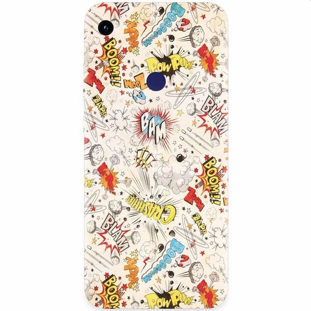 Husa silicon pentru Honor Play 8A, Vintage Comic