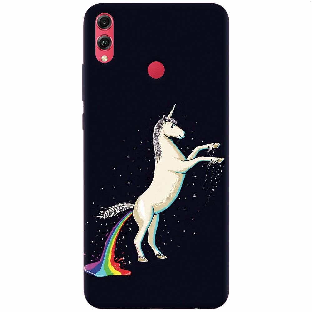 Husa silicon pentru Honor Note 10, Unicorn Shitting Rainbows