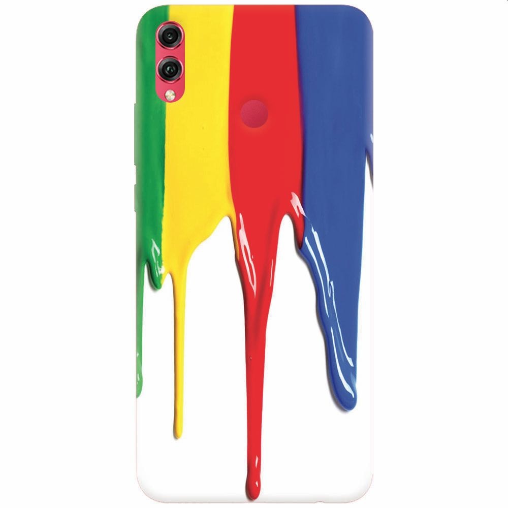 Husa silicon pentru Honor View 10 Lite, Dripping Colorful Paint