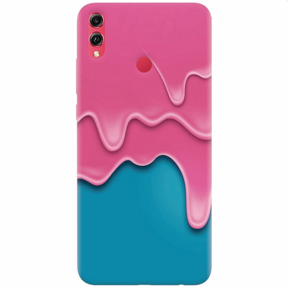 Husa silicon pentru Honor View 10 Lite, Pink Liquid Dripping