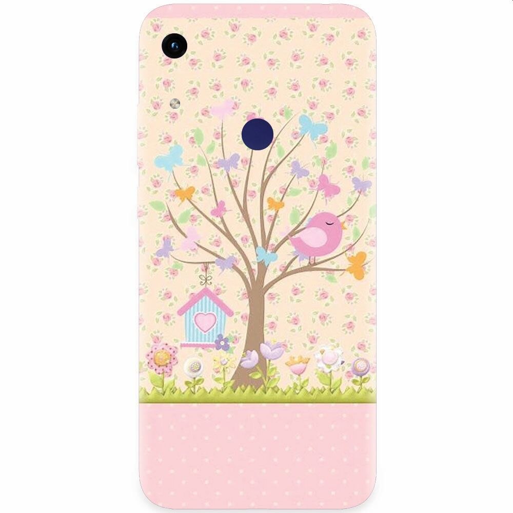 Husa silicon pentru Honor Play 8A, Cute Birdhouse