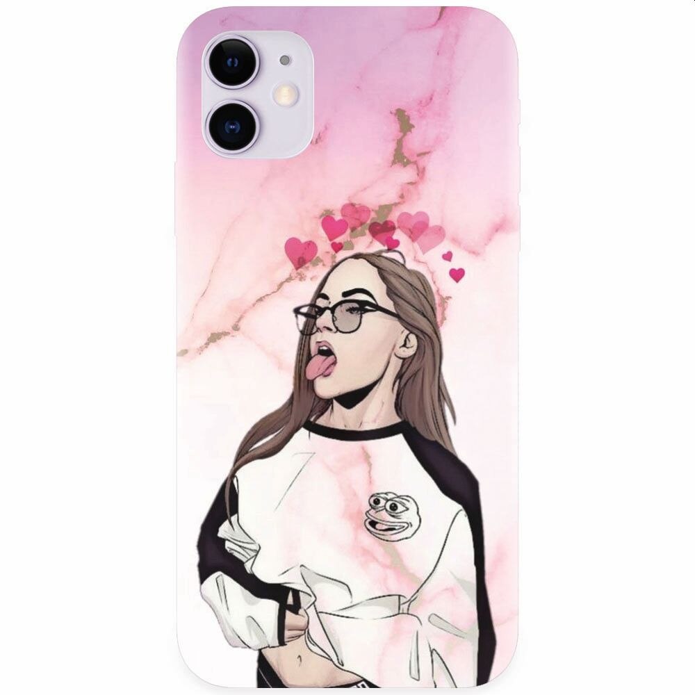 Husa silicon pentru Apple Iphone 11, Bad Girl