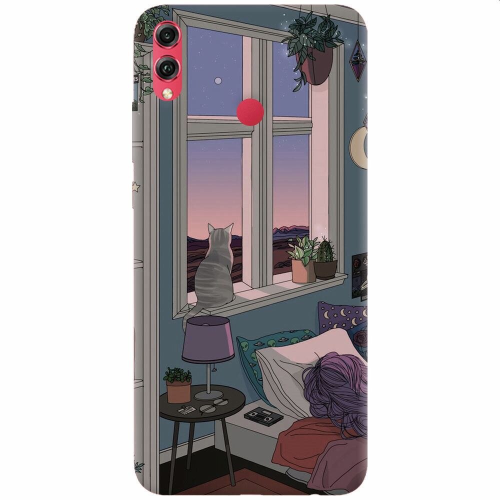 Husa silicon pentru Honor 8X, Girl Room