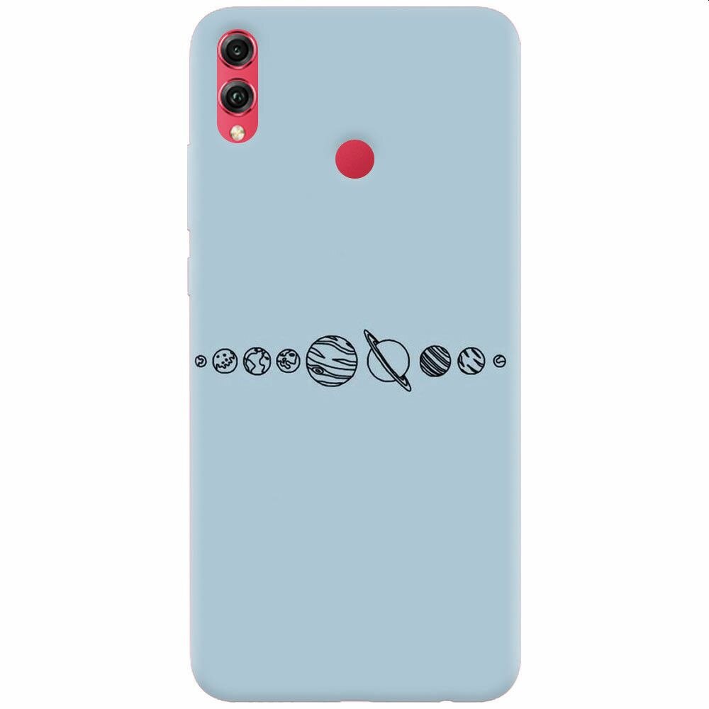 Husa silicon pentru Honor View 10 Lite, Planets
