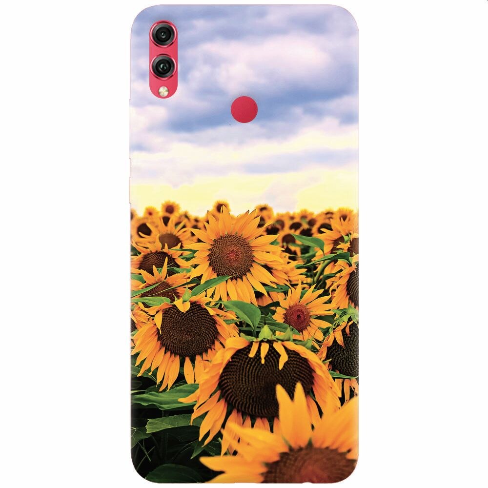 Husa silicon pentru Honor 8X, Sunflowers