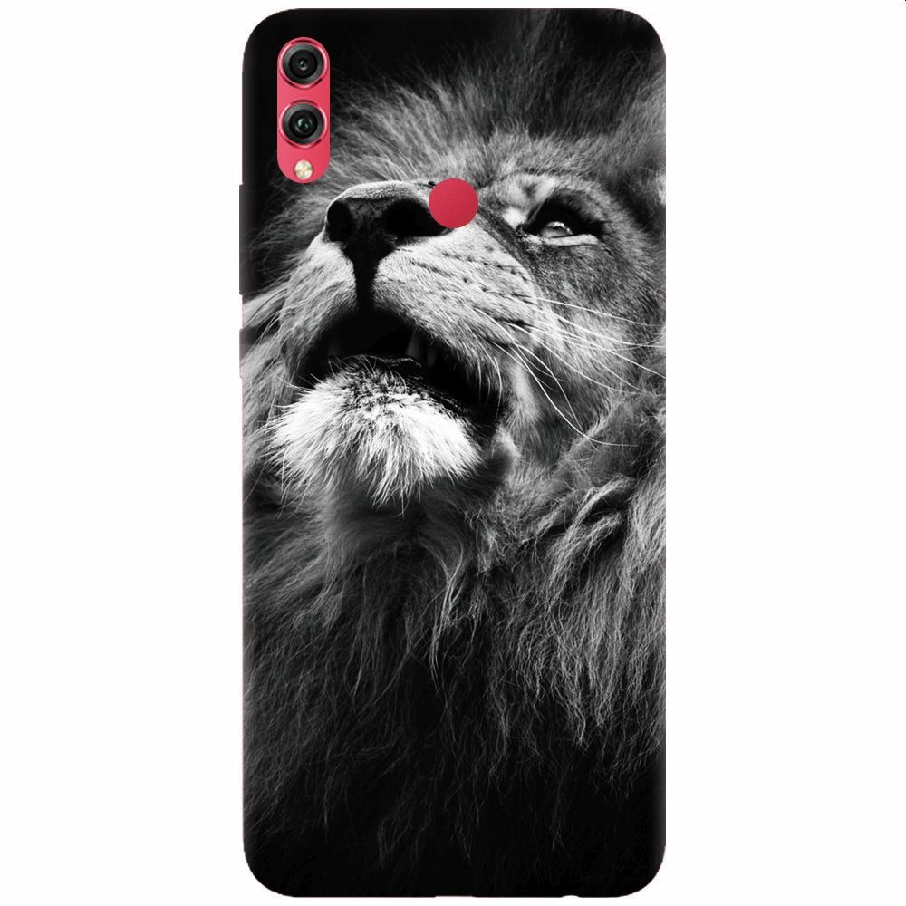 Husa silicon pentru Honor 10 Lite, Majestic Lion Portrait