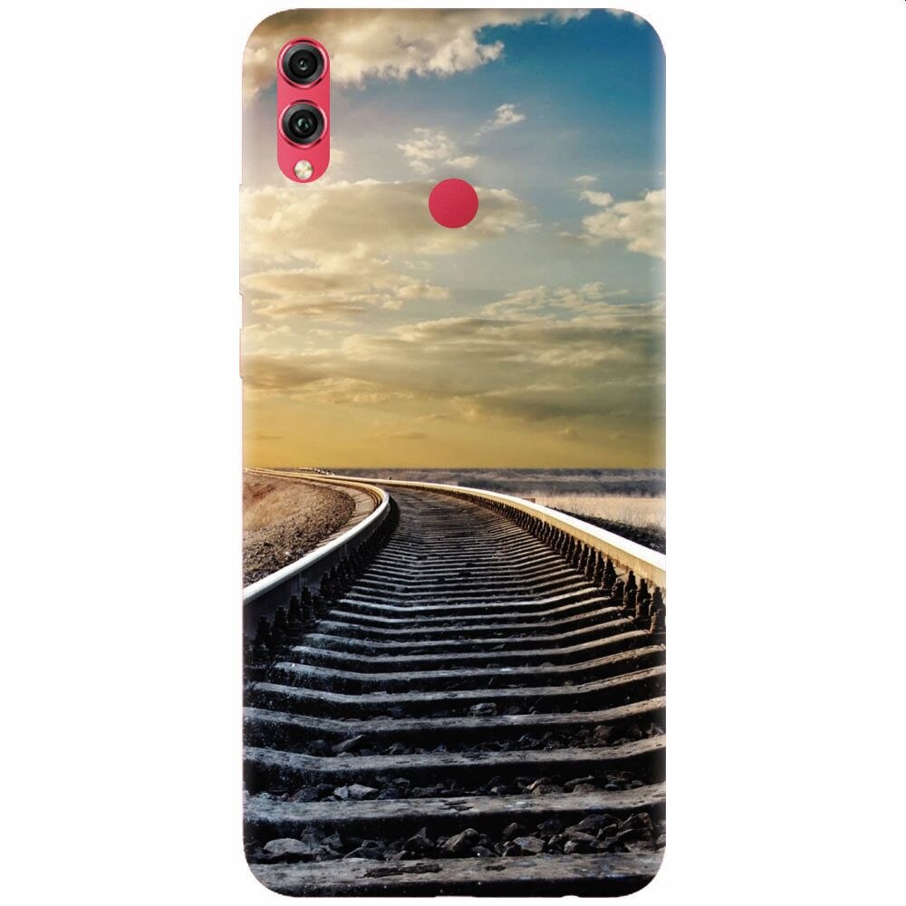 Husa silicon pentru Honor 8X, Railroad Horizon