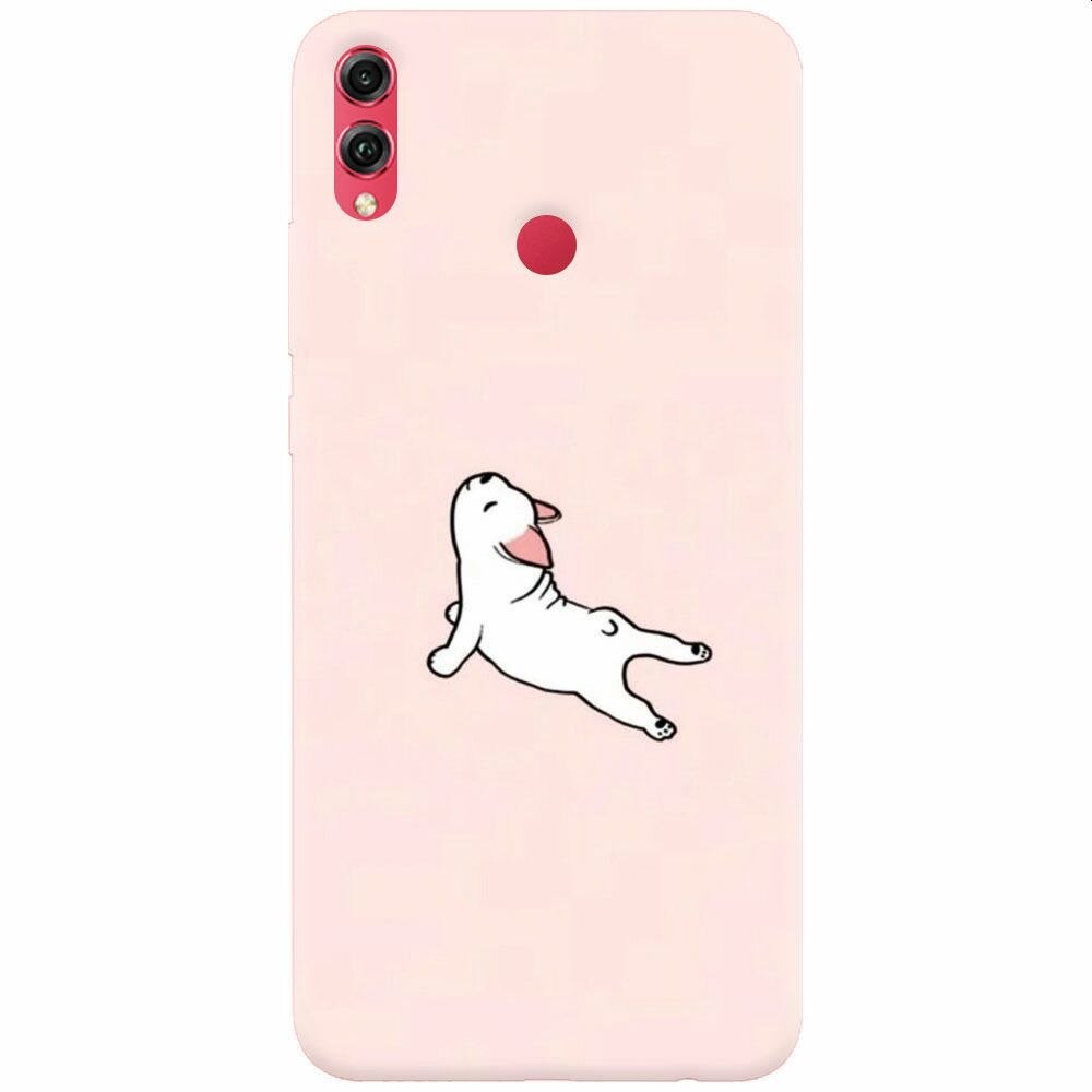 Husa silicon pentru Honor 10 Lite, Cute Dog Streching