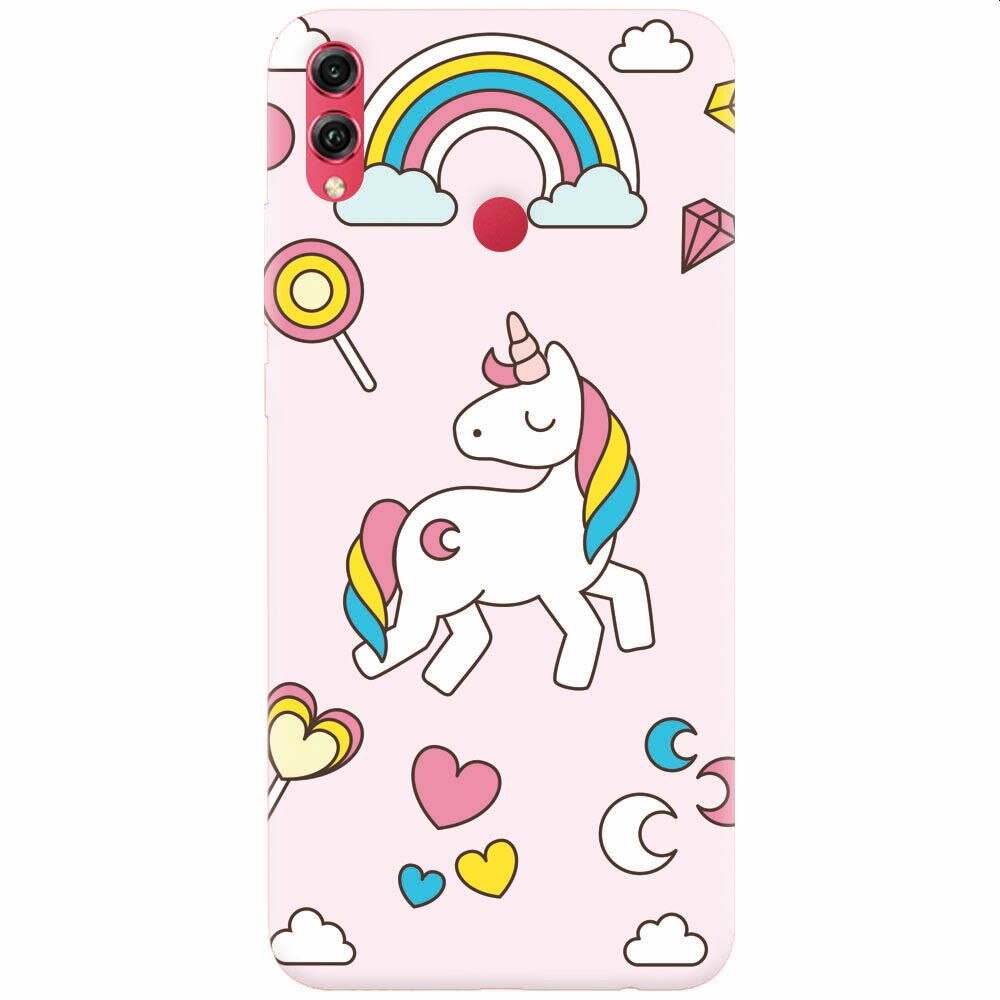 Husa silicon pentru Honor 10 Lite, Cute Unicorn