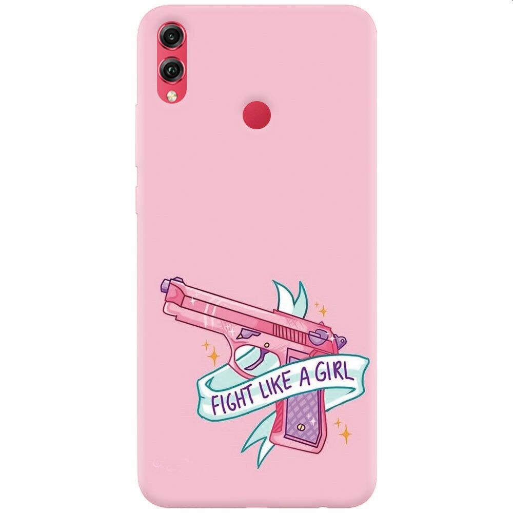 Husa silicon pentru Honor Note 10, Fight Like A Girl