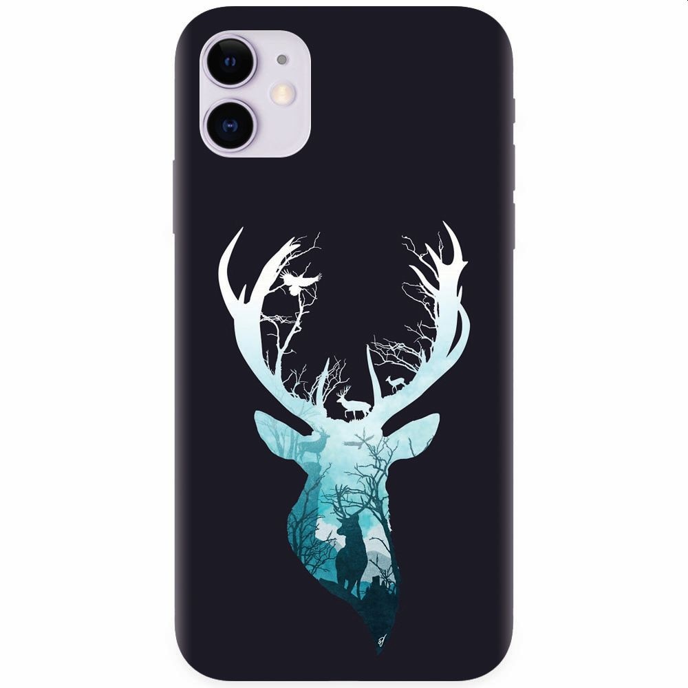 Husa silicon pentru Apple Iphone 11, Cerb