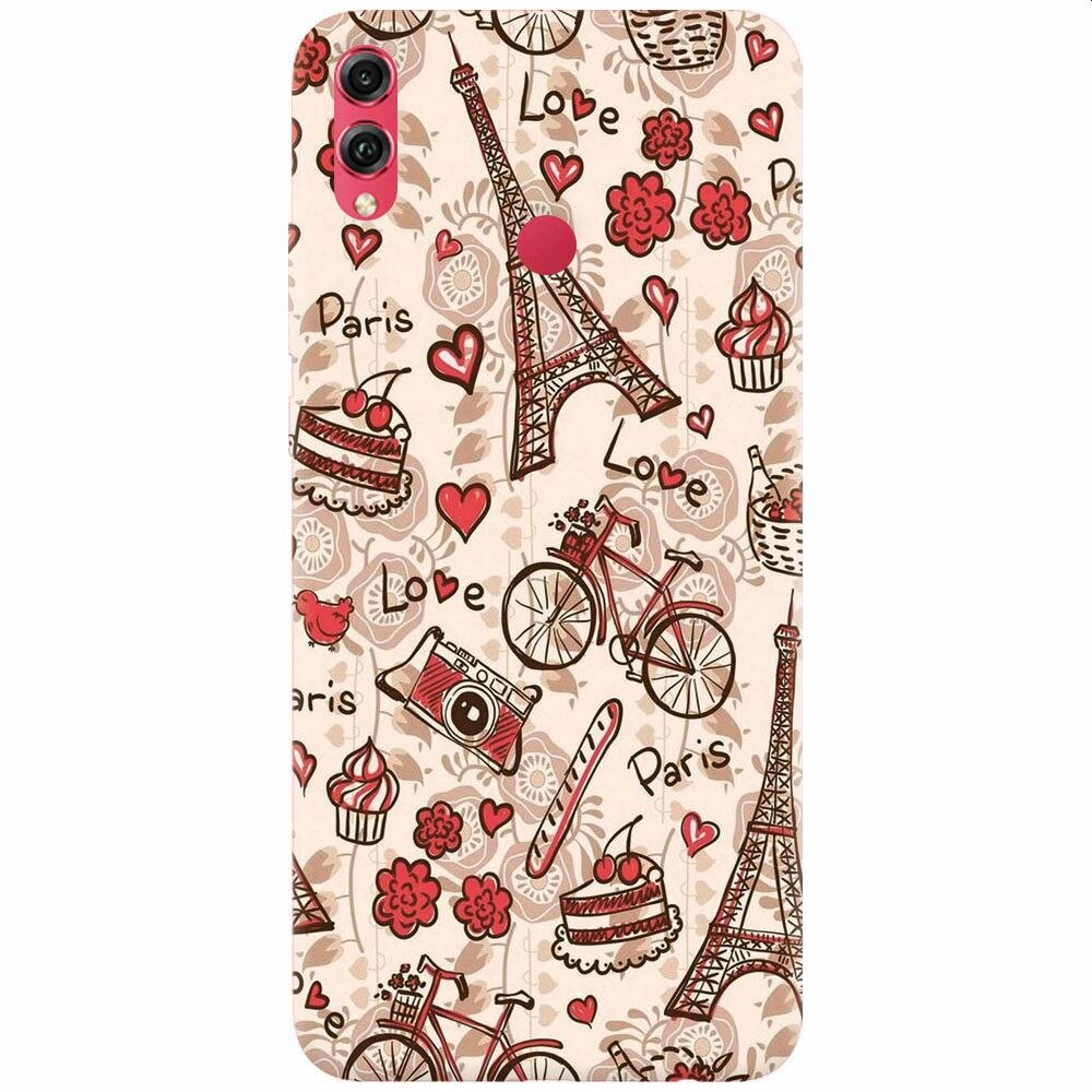 Husa silicon pentru Honor 8X, Paris Love