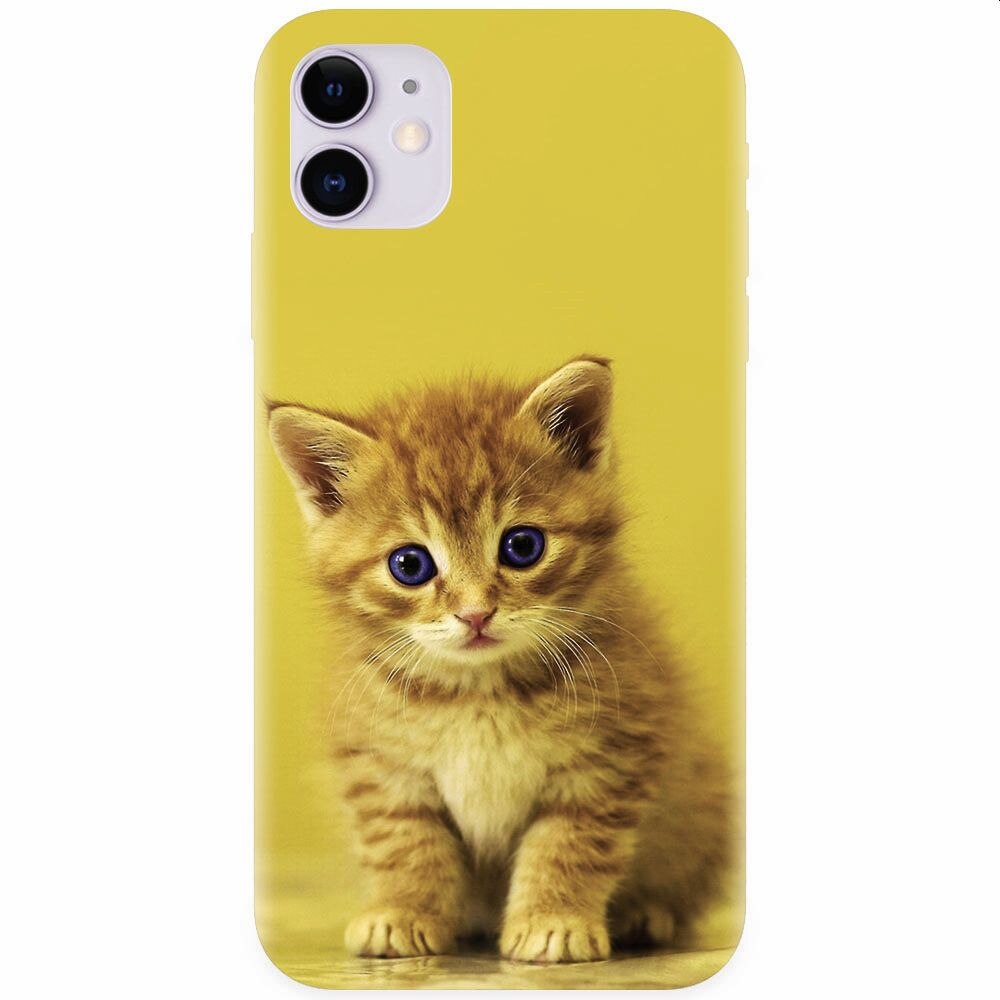 Husa silicon pentru Apple Iphone 11, Baby Kitten