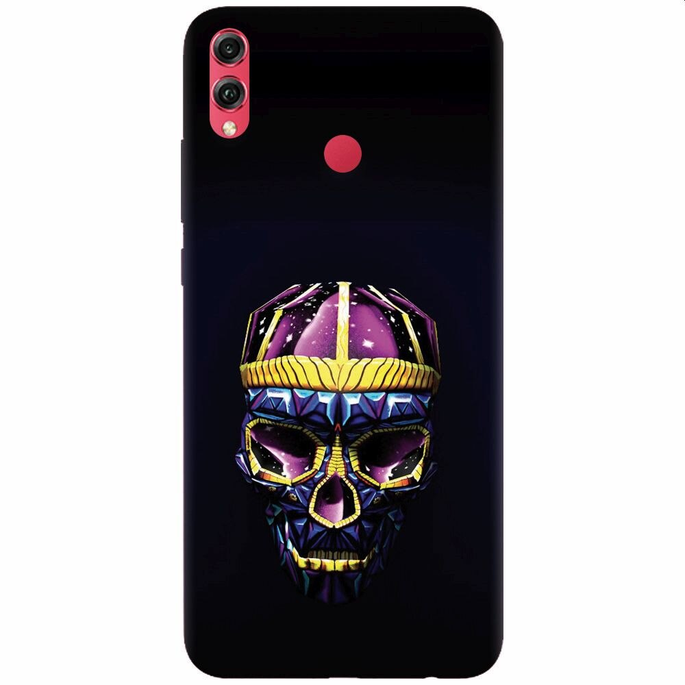 Husa silicon pentru Honor View 10 Lite, Colorfull Skull