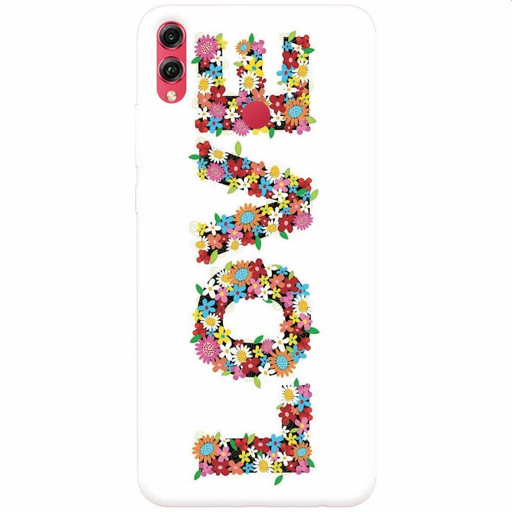 Husa silicon pentru Honor View 10 Lite, Love Made By Flowers