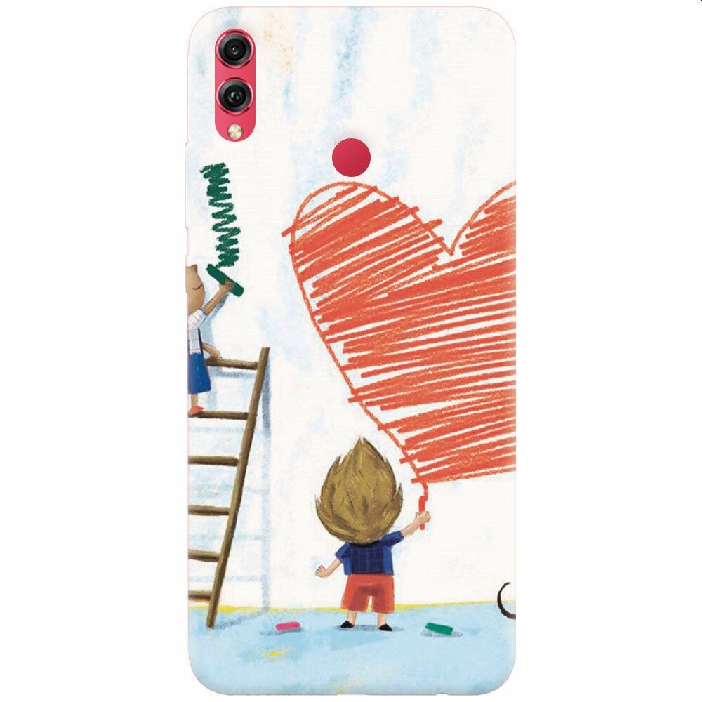 Husa silicon pentru Honor View 10 Lite, I Love You Creatures