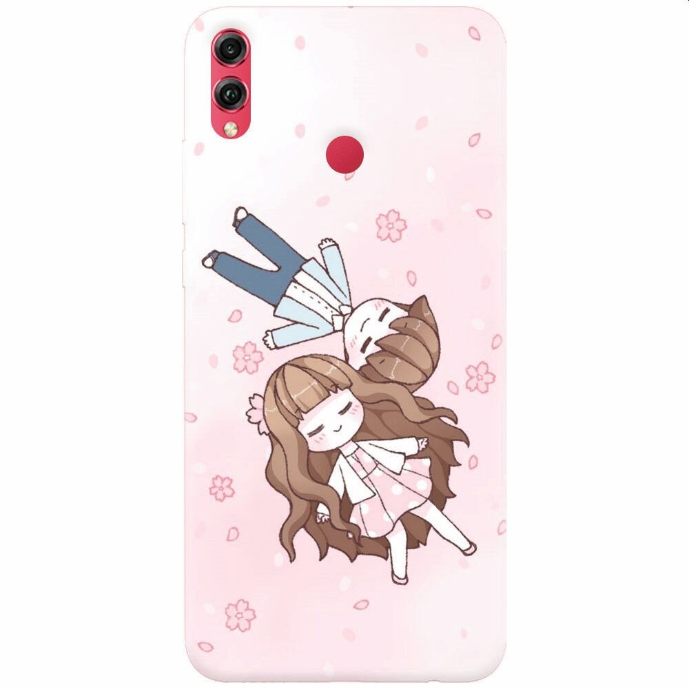 Husa silicon pentru Honor Note 10, Cute Couple