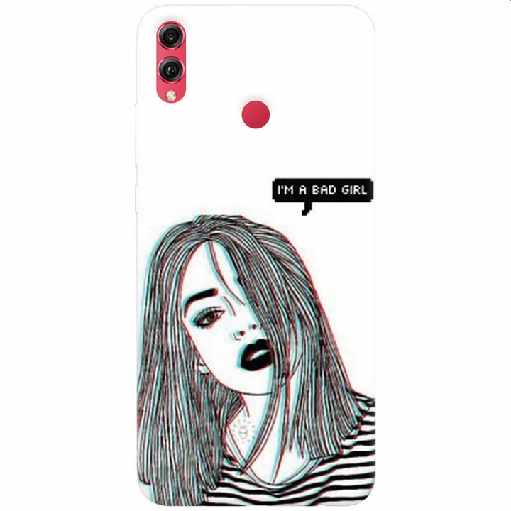 Силиконов калъф, съвместим с Honor Note 10, Im A Bad Girl
