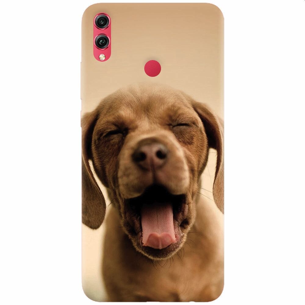 Husa silicon pentru Honor Note 10, Cute Yawning Puppy